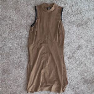 Brown mini dress
